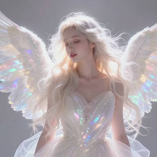 Ethereal Angelic Glow and Wings