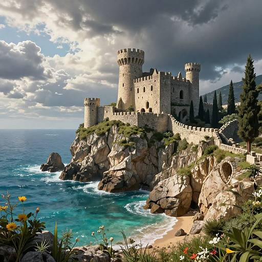 Enchanted Medieval Castle Ruins