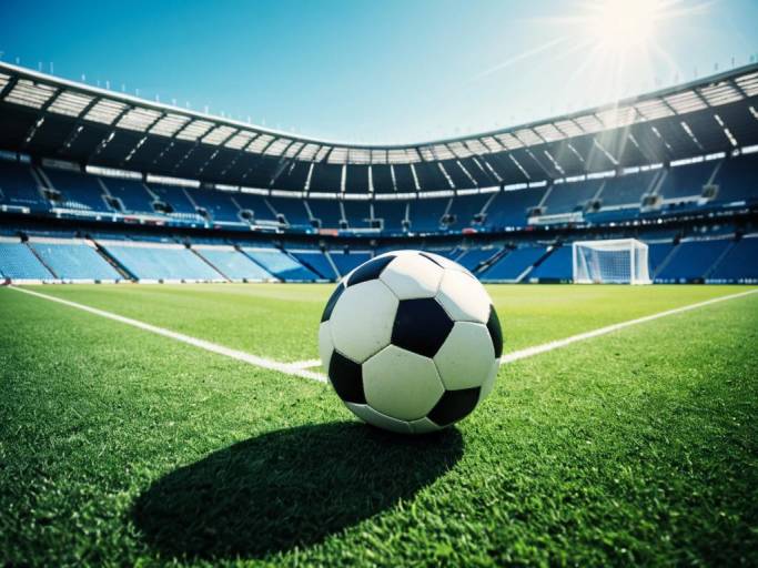 Vibrant Football Wallpaper with Stadium View
