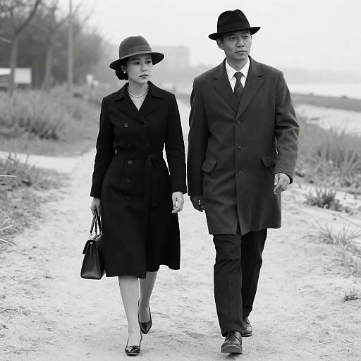 Romantic Stroll on a Sandy Path