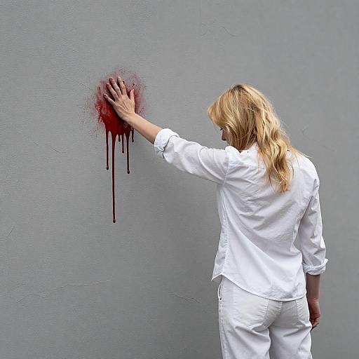 Bleak Reflection: A Haunting Portrait