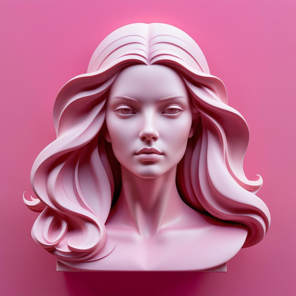 Dynamic Resin Sculpture of a Woman