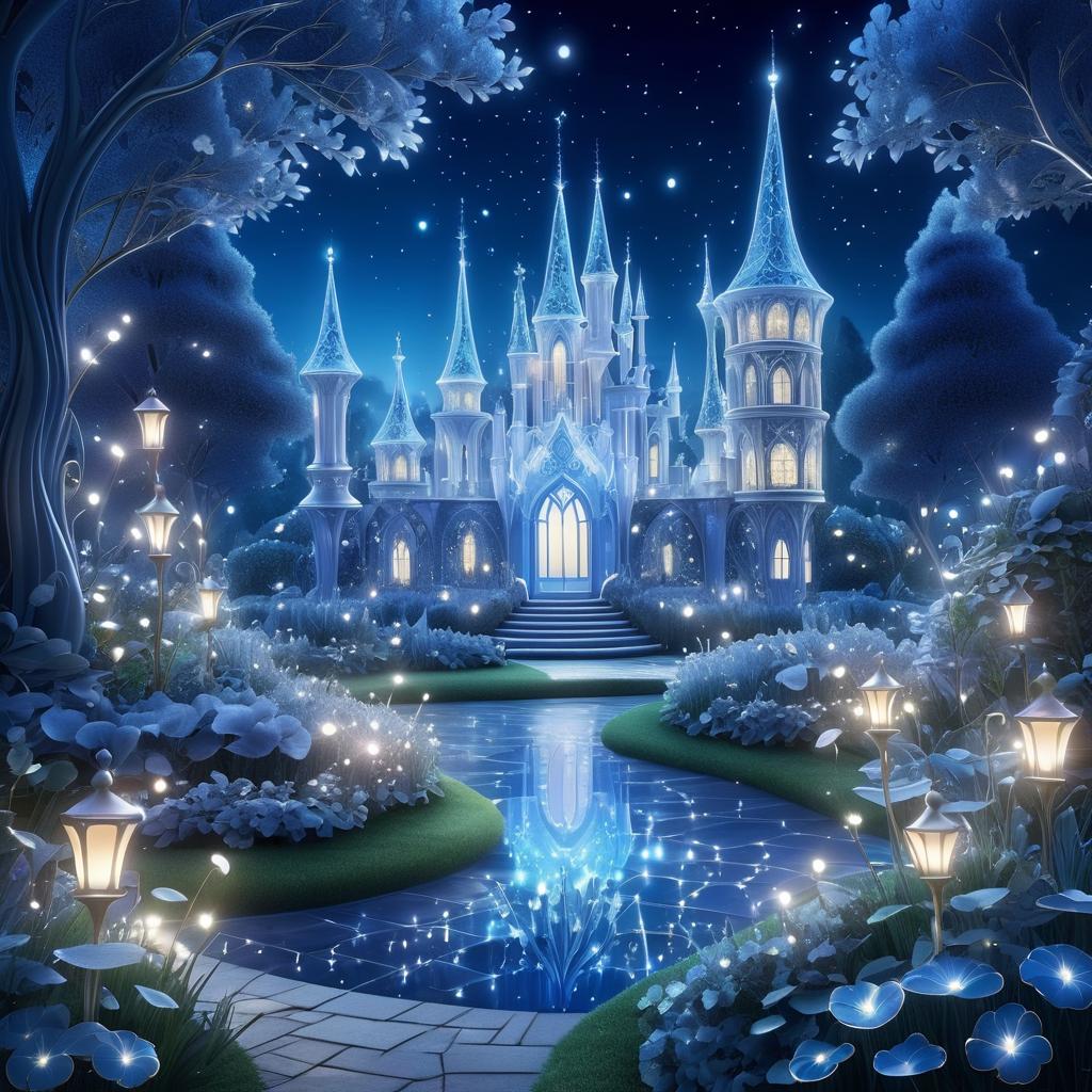 Whimsical Moonlit Fairy-Tale Garden