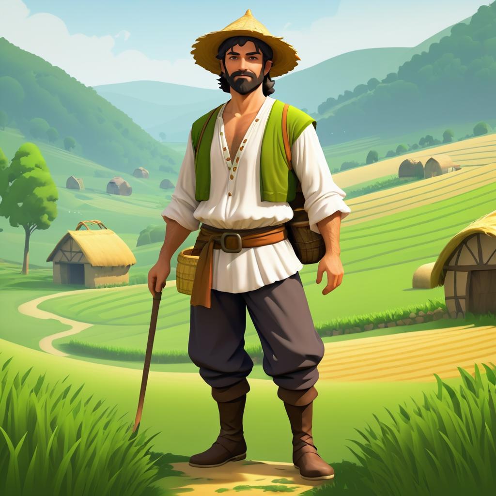 Fantasy Character Design: Humble Farmer