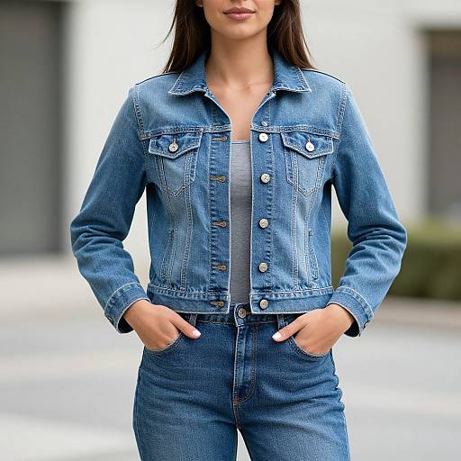 Realistic Woman in Mom Jeans Outfit