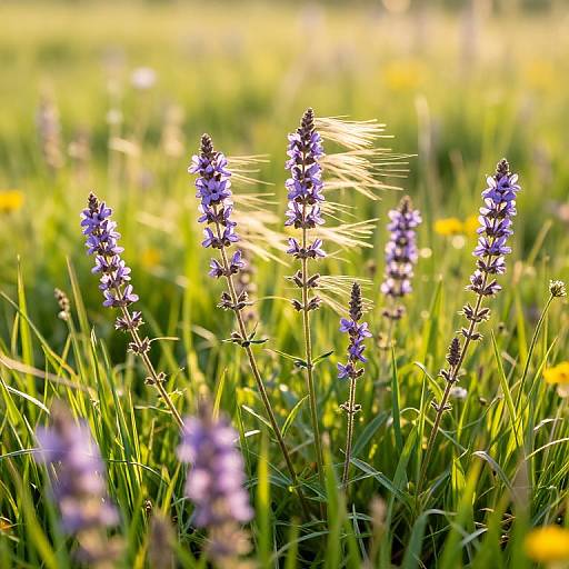 Vibrant Loosestrife in Summer Meadow