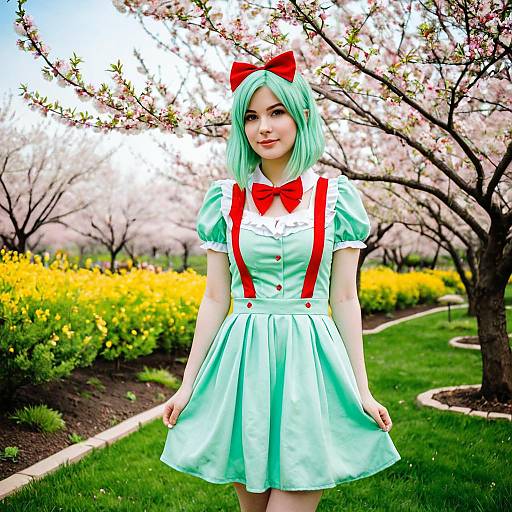 Whimsical Spring Seuss Cosplay Scene