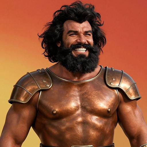 Soviet Propaganda Warrior Portrait