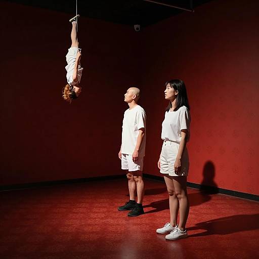 Mystique in a Dimly Lit Room