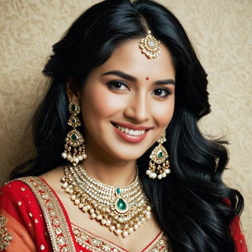 Elegant Indian Lehenga Look with Jewelry