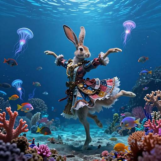 Steampunk Basil Stag Hare Dance