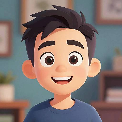 Cartoon AI Artwork with Exaggerated Features