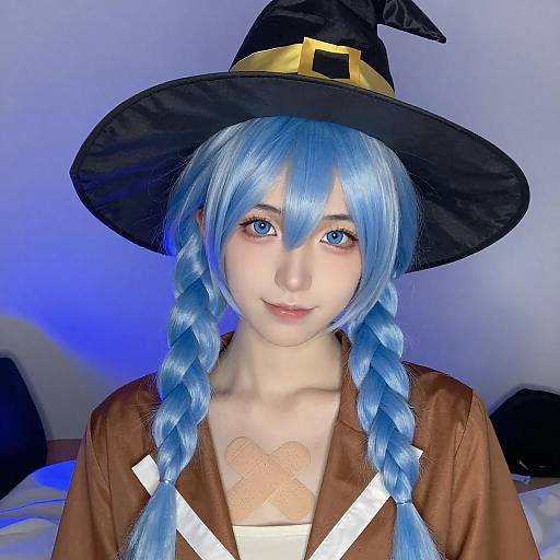 Portrait of Blue-Haired Witch
