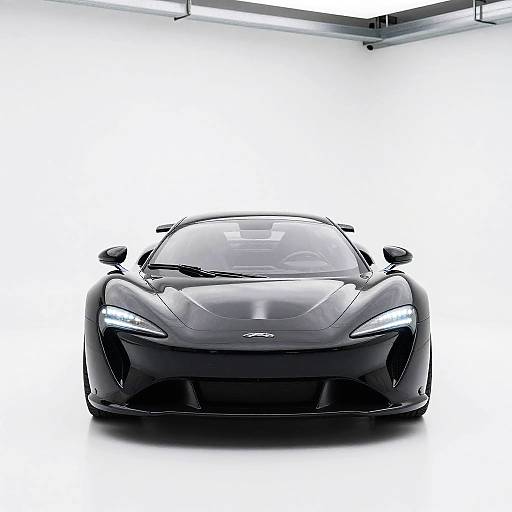 Futuristic Sleek Black High-Tech Car