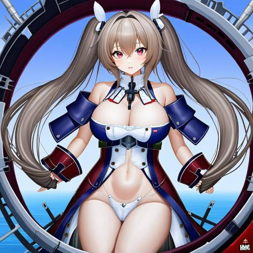 Illustration of Anchorage (azur lane), azur lane in the style of Bang-you