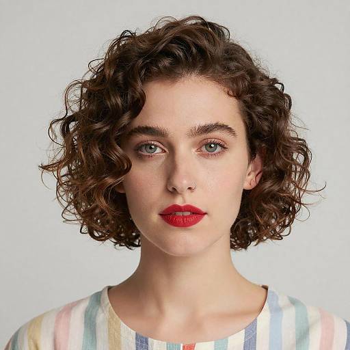 Fair-Skinned Woman Portrait with Style