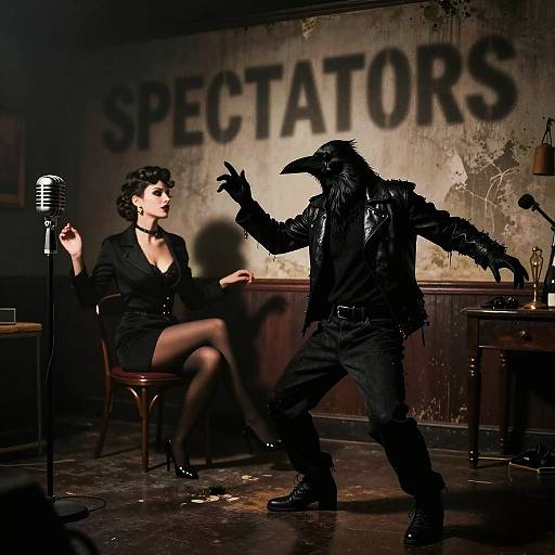 Sinister Crow and Beatnik Painter Dance