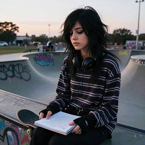 Emo Girl at Twilight Skate Park