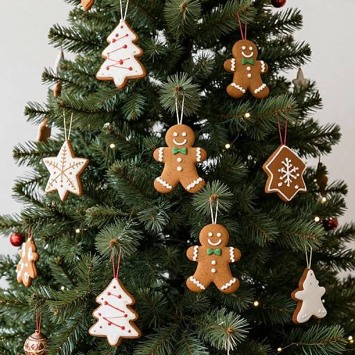 Christmas Tree Decorations with Gingerbread