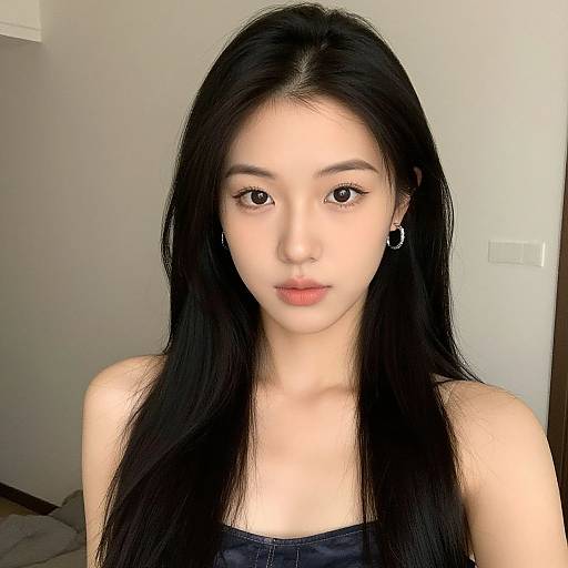 Realistic Portrait of Asian Woman