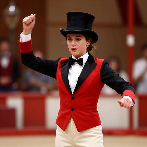 Circus Ring Leader in Stylish Attire