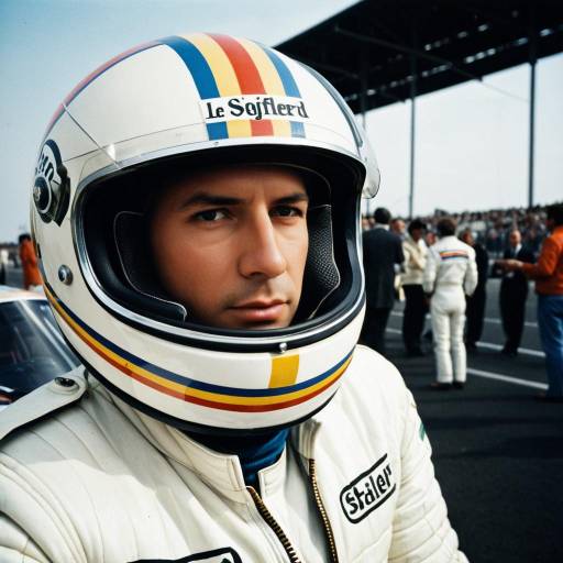 Vintage 1970s Race Car Driver Portrait