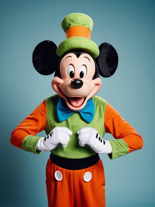 Man in Goofy Costume Studio Portrait