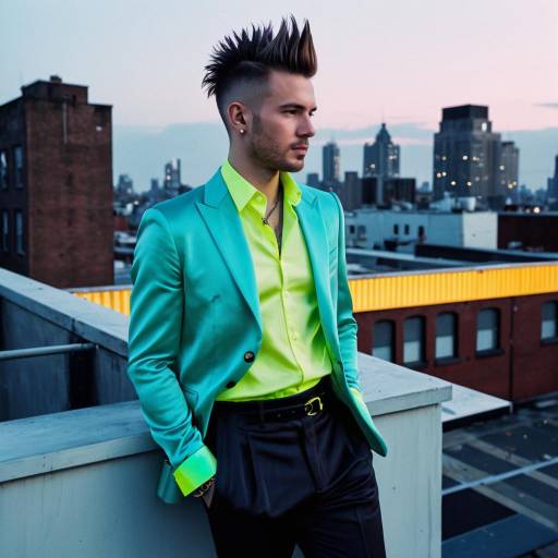Trendy Man's Faux Hawk Fashion Shoot