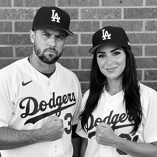 Dodgers Fans: A Black-and-White Portrait