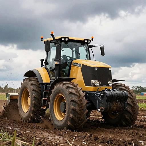 Ursus Tractor Dynamic Muddy Plowing