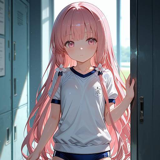 Illustration of Hakamada hinata, rou-kyuu-bu! in the style of Misaka 12003-gou