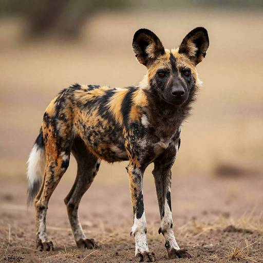 Realistic African Wild Dog Masterpiece