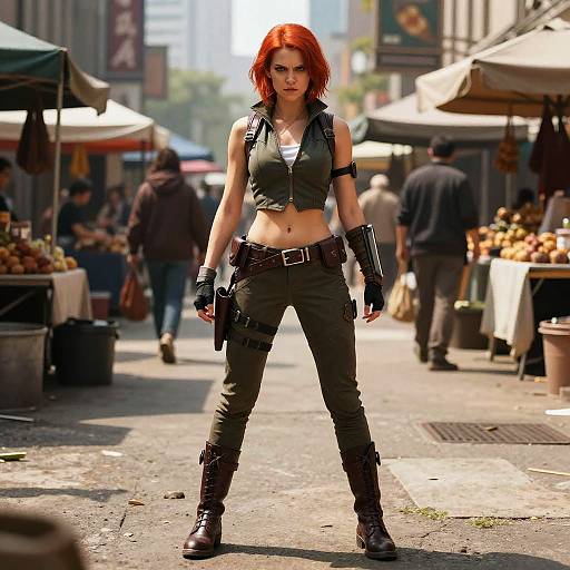 Realistic Agile Rogue in City Market