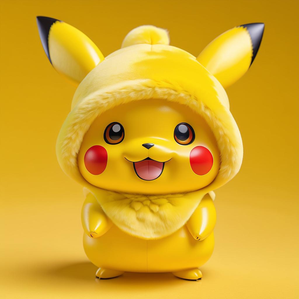 Pikachu Nendoroid Figure Product Photography