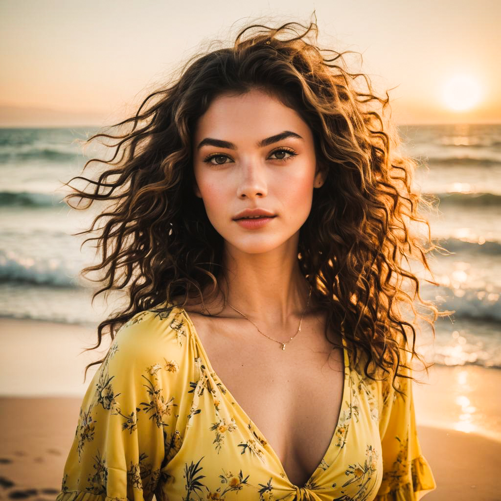 Playful Bohemian Photo Shoot at the Beach