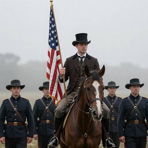 Dramatic Civil War Scene Capture