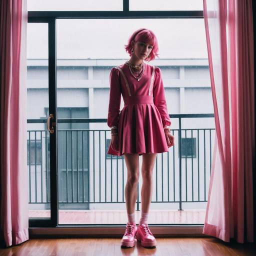 Stylish Male in Pink Wednesday Costume