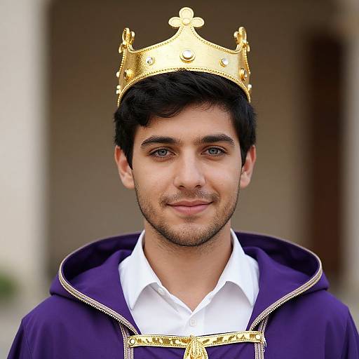 Realistic Portrait of Purple King