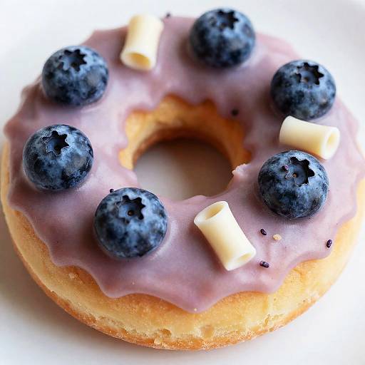 Lavender Blueberry Sprinkle Pastry Close-Up