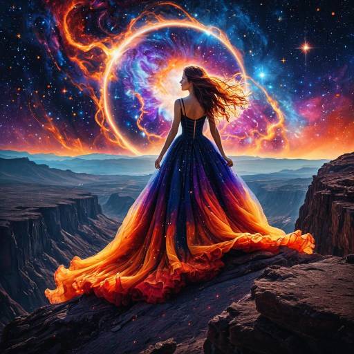 Celestial Entity Amidst Supernova Splendor Celestial Entity Amidst Supernova Splendor