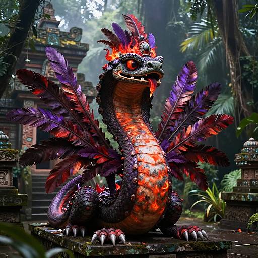 Kukulkan Feathered Serpent Deity