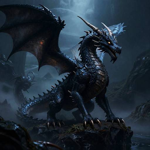 Realistic Fantasy Dragon Artwork