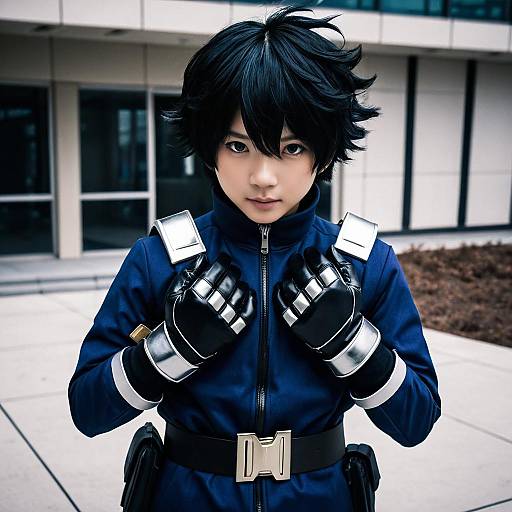 Realistic Mineta Costume Portrait in Urban Setting