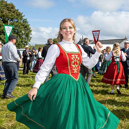 Festive Irish Woman at Kerry Festival