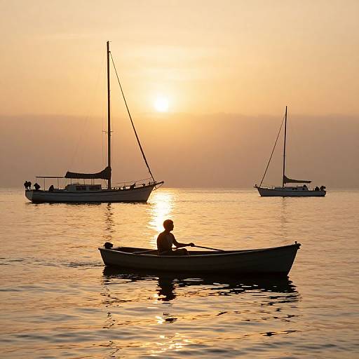 Sunset Serenity Over Calm Waters