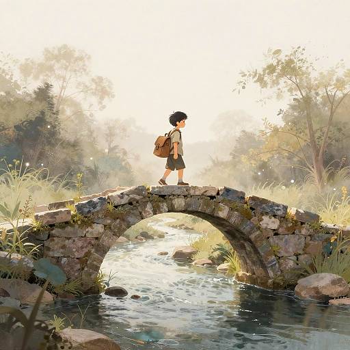 Ancient Stone Bridge at Dawn