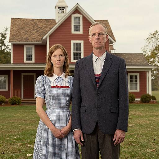 Digital Homage to American Gothic