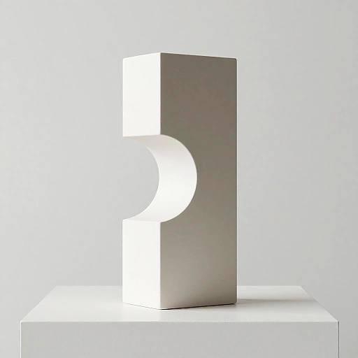 Minimalist Modern Block Sculpture