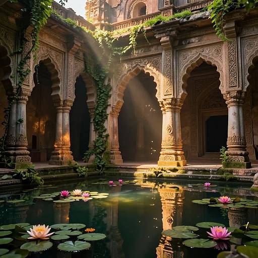 Ancient Indian Ruins in Enchanted Light