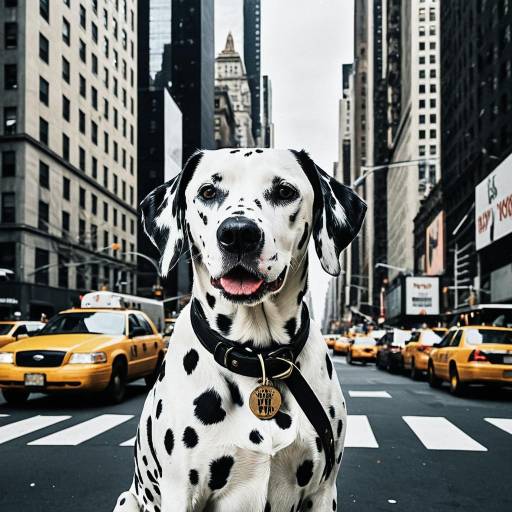 Dalmatian Dog in New York City Street